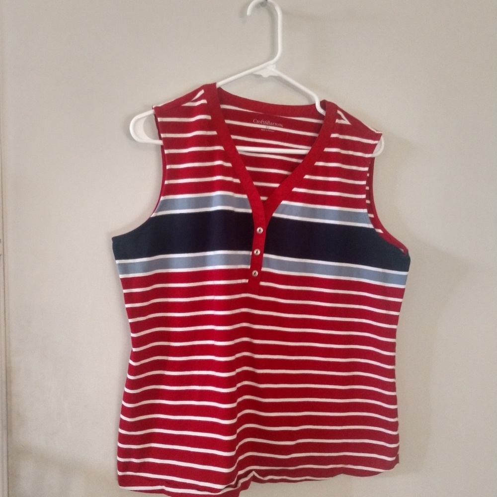 Croft &Barrow striped T-shirt perfect for the 4th